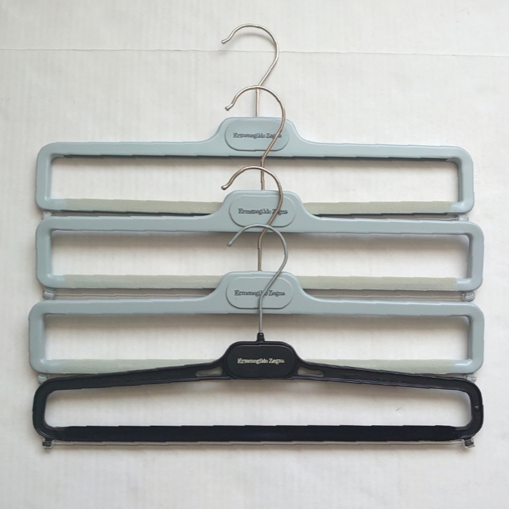 Set of 4 ERMENEGILDO ZEGNA Trouser Pants Hangers Bundle